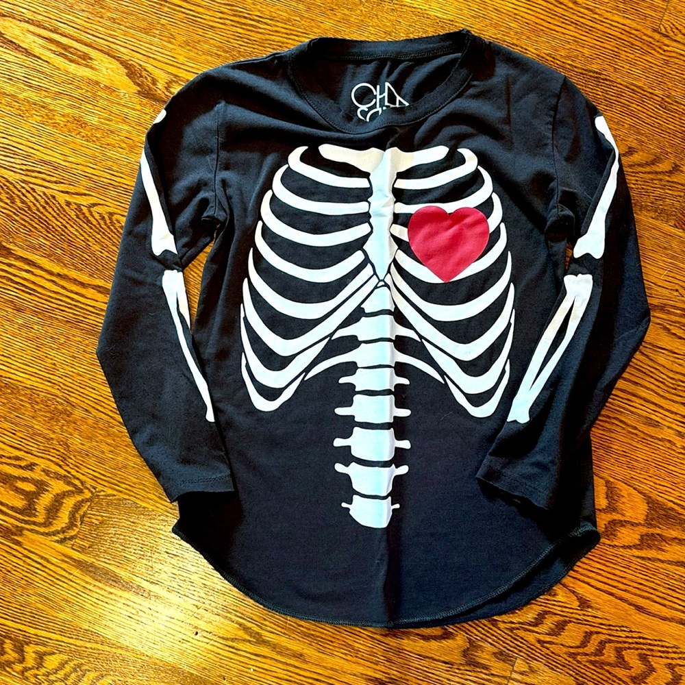 HALLOWEEN Chaser kids skeleton tee - sz 7